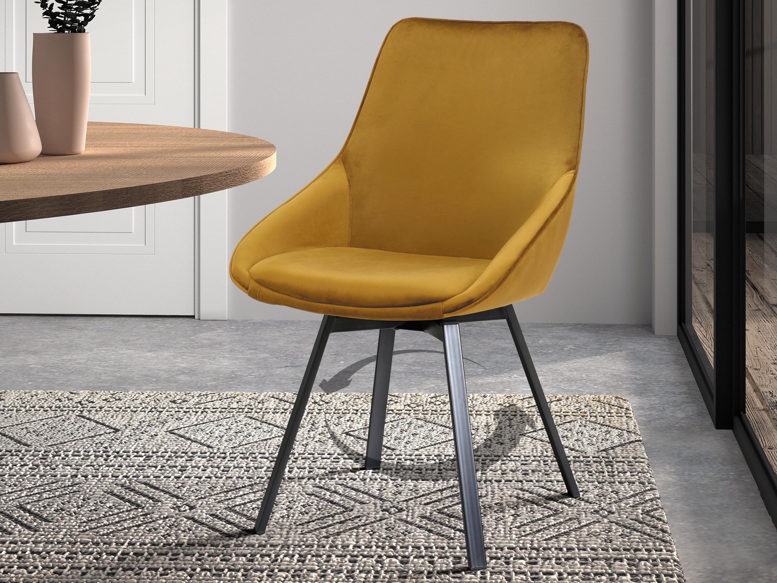 Design draaiende stoel ISKO gold