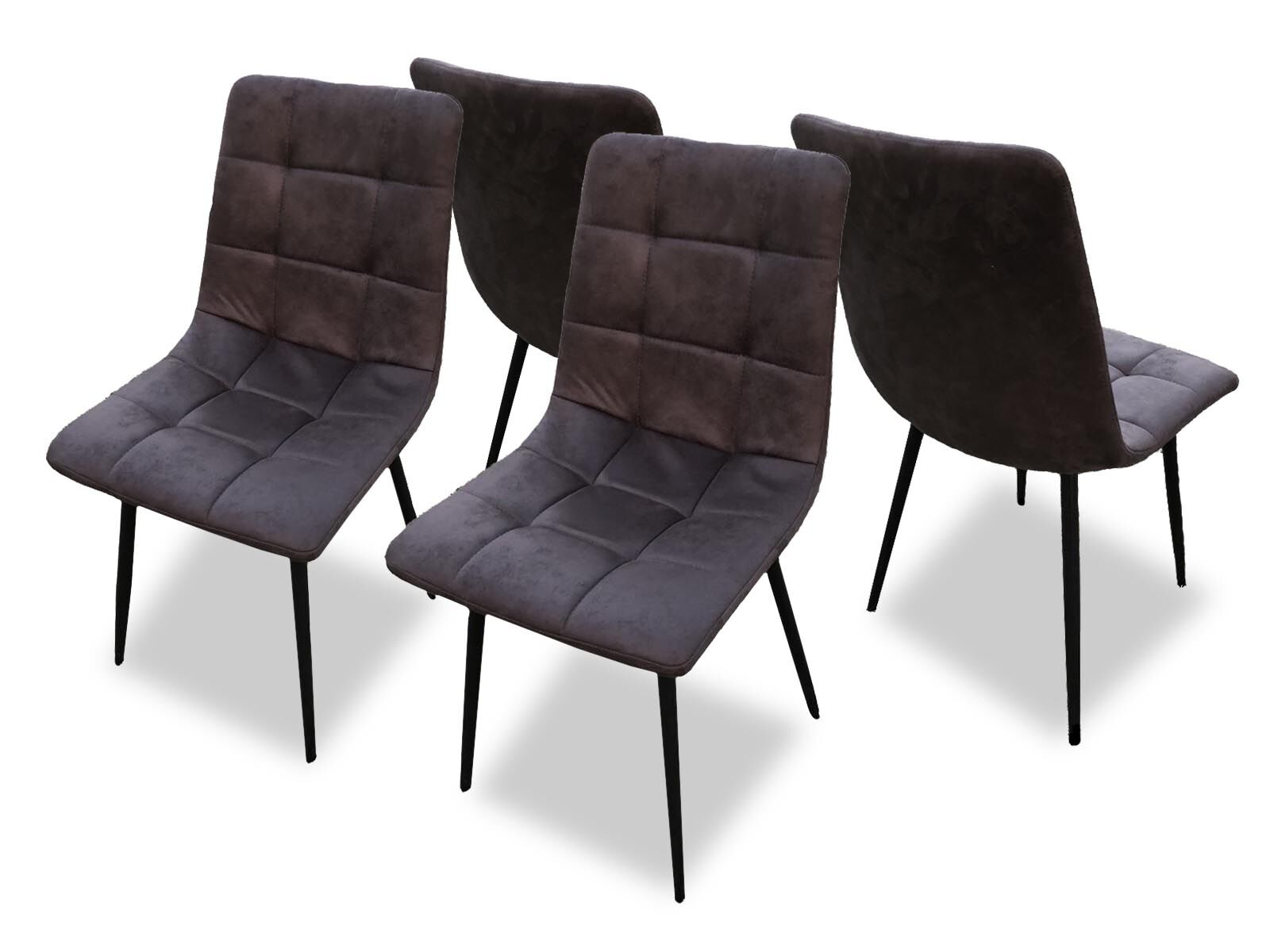 Set van 4 stoelen ARCHIMEDE zwart